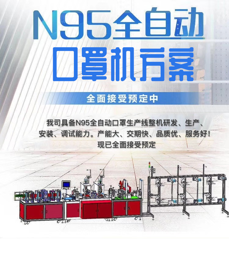 全自動(dòng)KN95口罩機方案